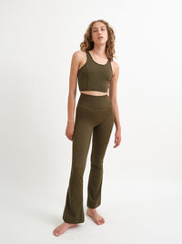 High-Rise Flared Legging - Cactus