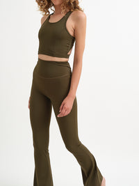 High-Rise Flared Legging - Cactus