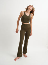 High-Rise Flared Legging - Cactus