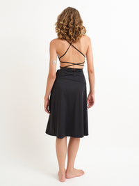 Power Wrap Skirt - Carbon