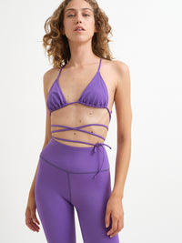 Spaghetti Triangle Bra - Lucky Purple